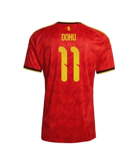 Billige Fotballdrakt Belgia Jeremy Doku #11 Replika Hjemmedrakt VM 2026 Kortermet Billige Fotballdrakt Belgia Jeremy Doku #11 Replika Hjemmedrakt VM 2026 Kortermet